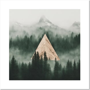 The Wooden Triangle and the Misty Mountain Posters and Art